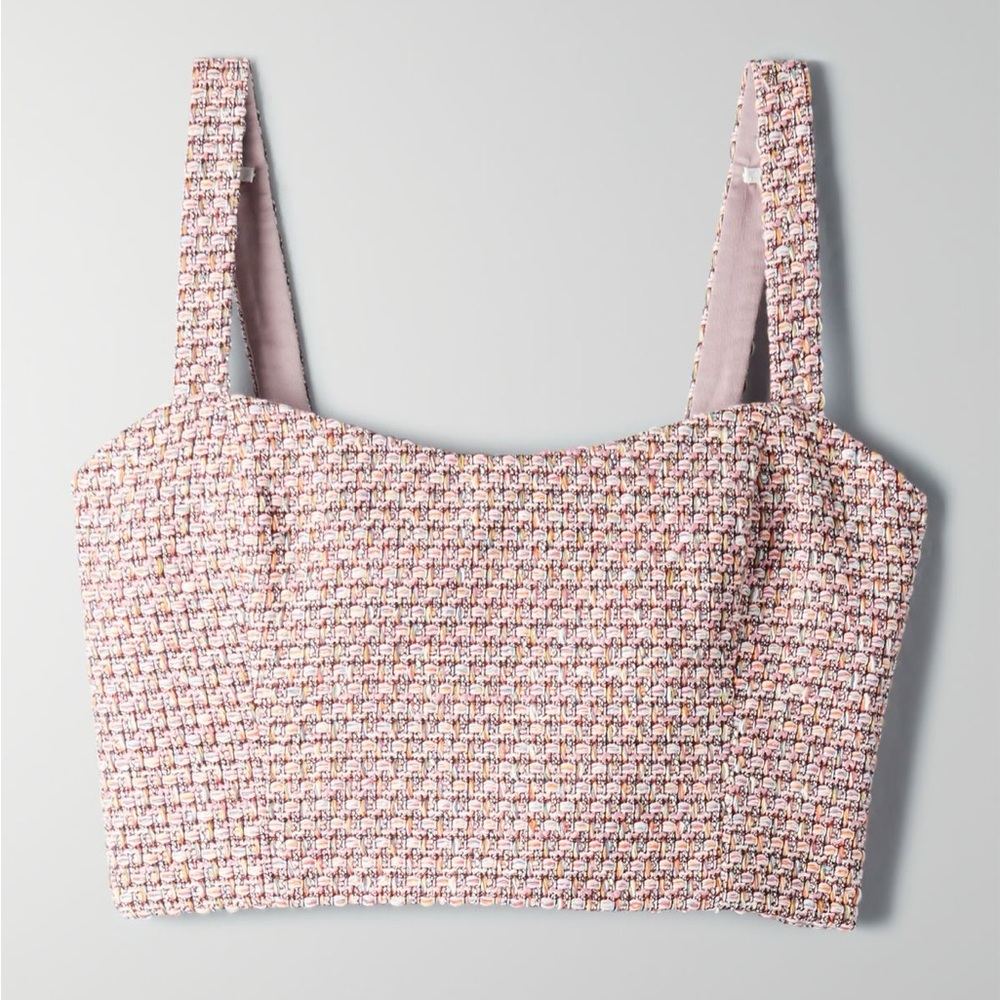Babaton Times Tweed Top (Size 6)
